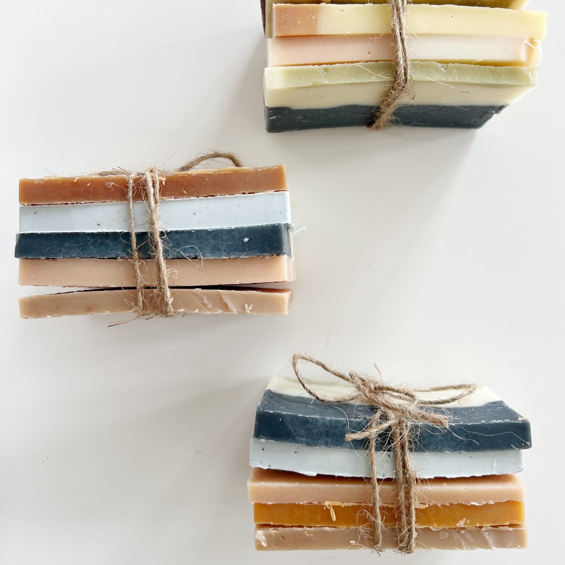 soap samples stacks from SOAK Bath Co