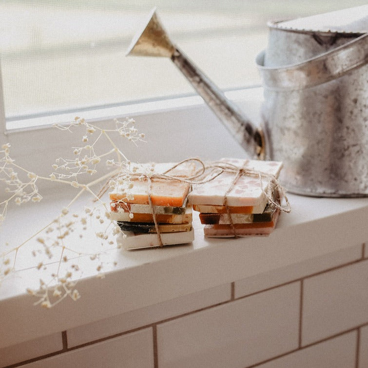 soap sample stacks, wedding favours