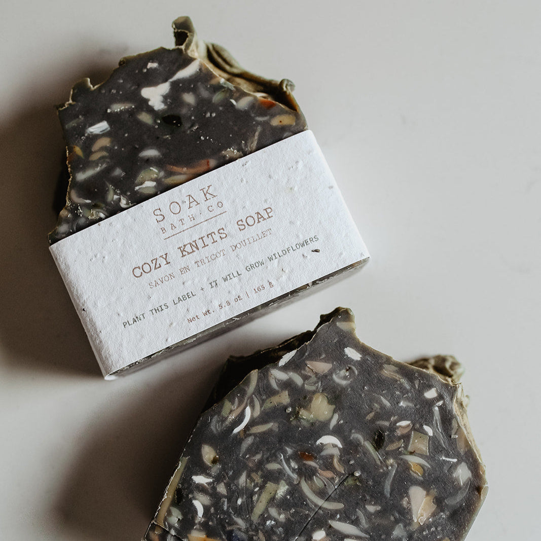 Cozy Knits Soap Bar, Fall Collection by SOAK Bath Co