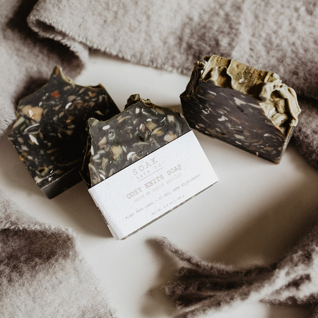 Cozy Knits Soap Bar by SOAK Bath Co Fall Collection