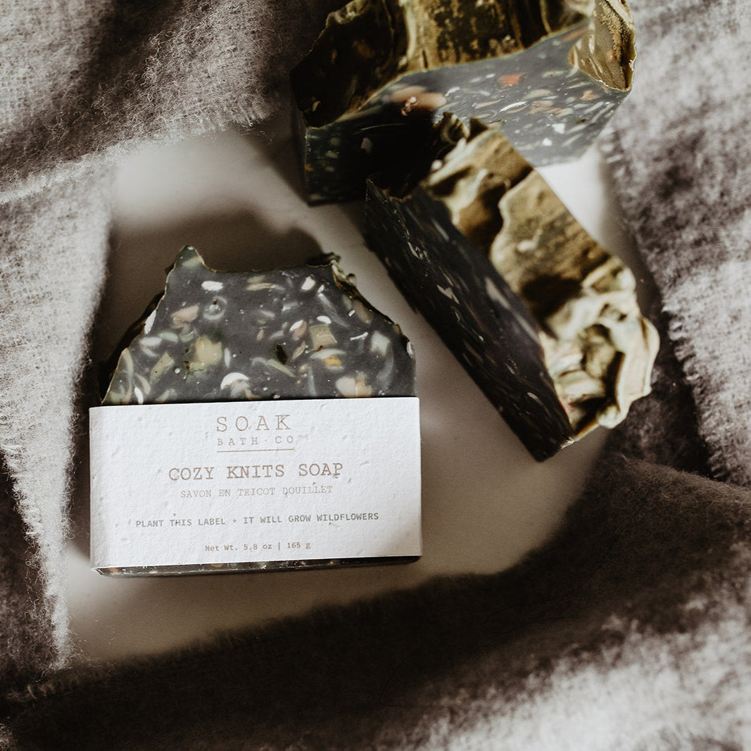 Cozy Knits Soap Bar by SOAK Bath Co Fall Collection