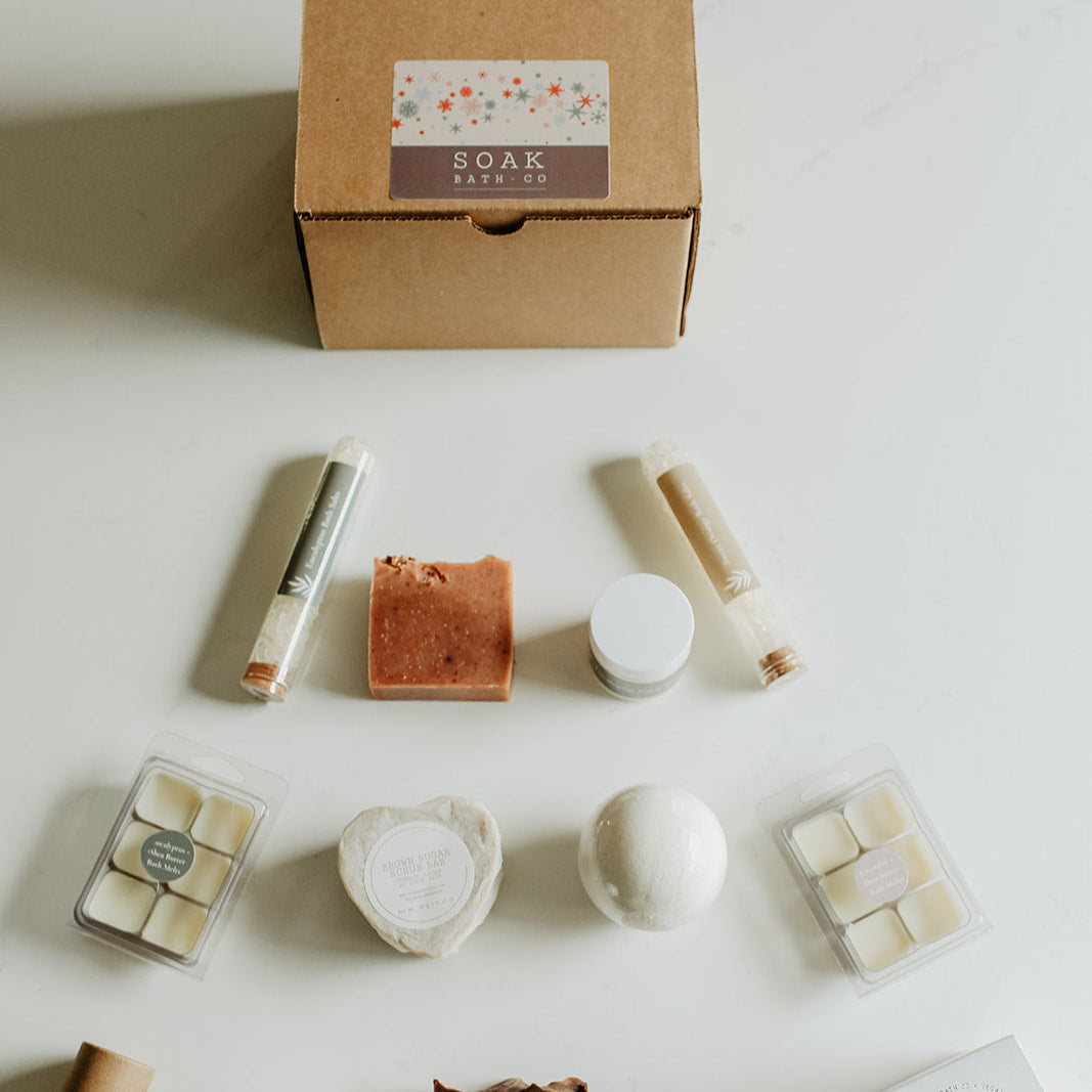 Luxury Advent Box products inside the box