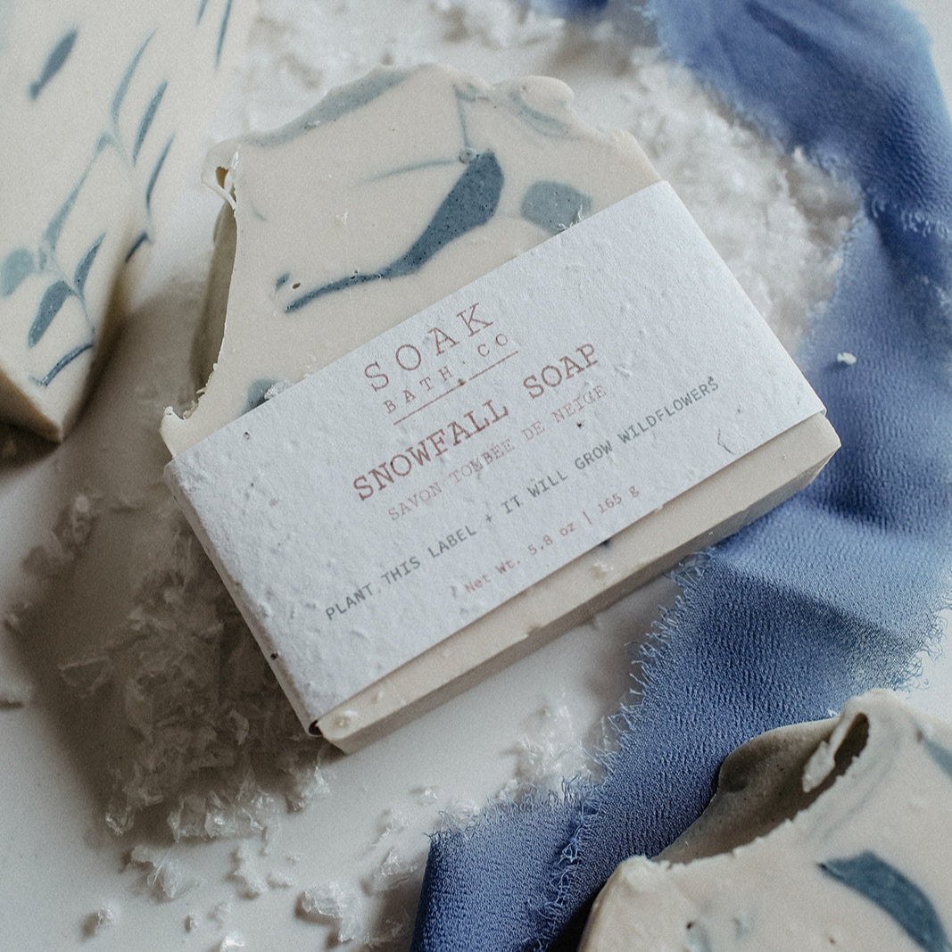 Snowfall Soap Bar by SOAK bath Co