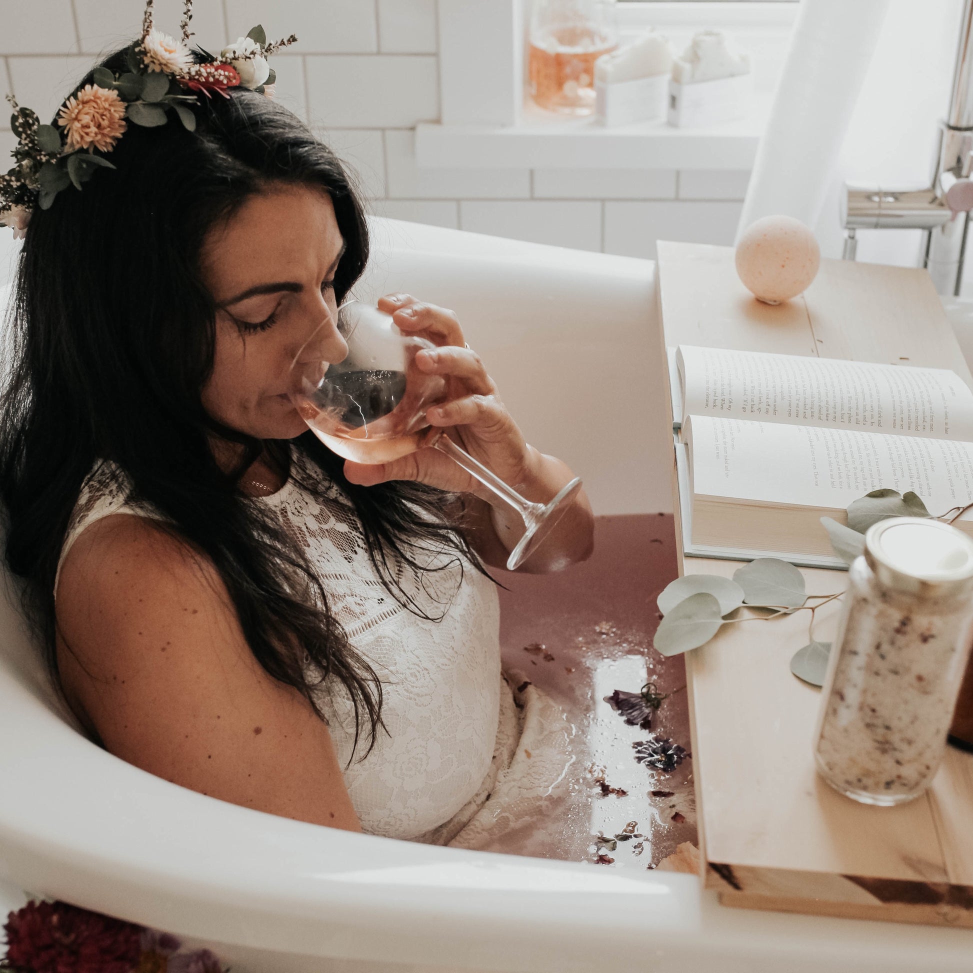 spa experience bath at home