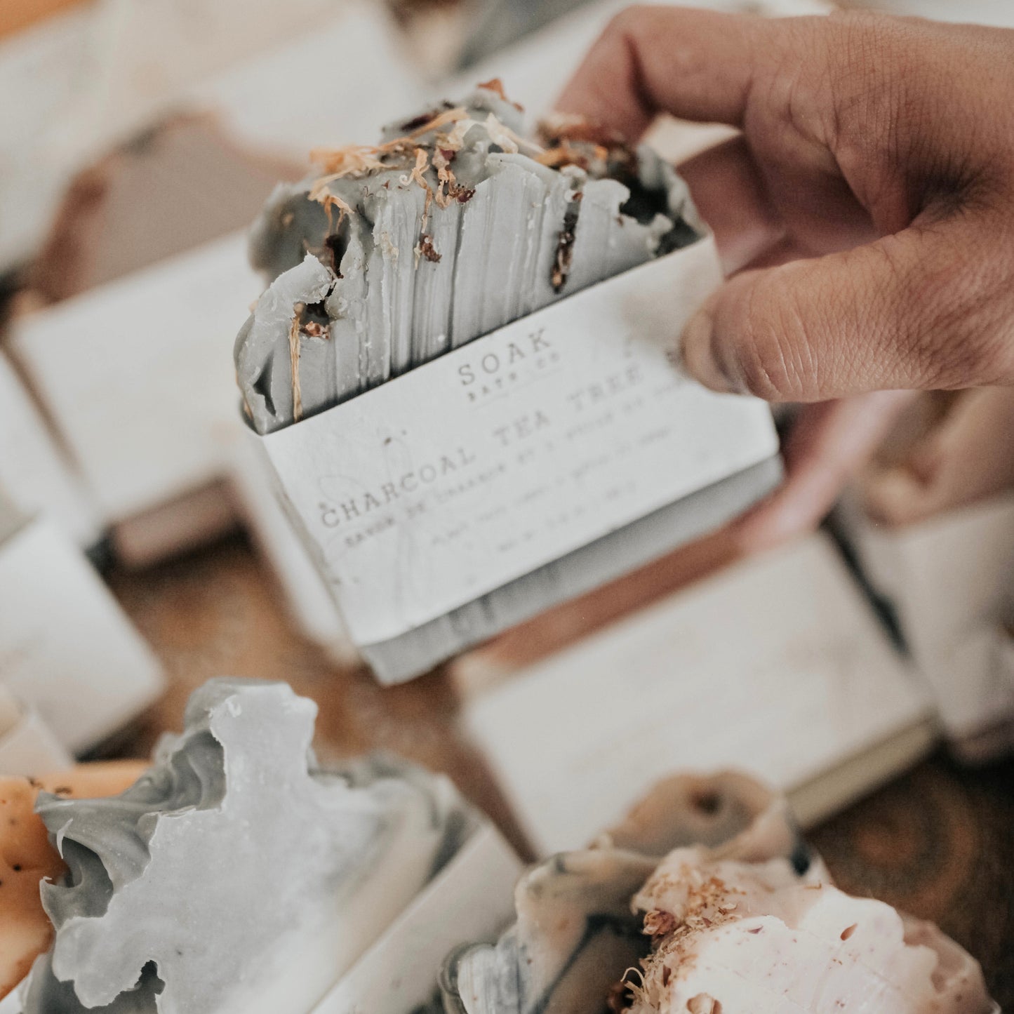 Charcoal Tea Tree soap bars