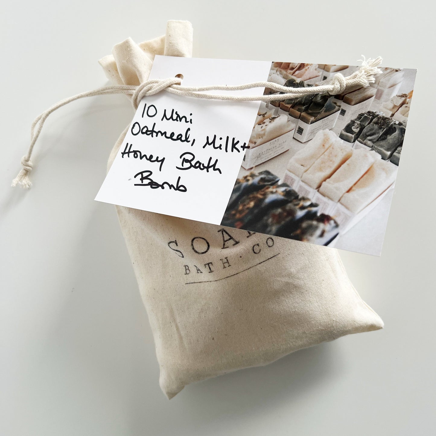 Mini Bath Bomb Bundle: 10 Mini Oatmeal, Milk + Honey Bath Bombs