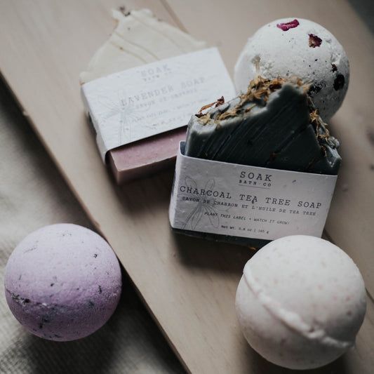 soap bar and bath bomb bundle