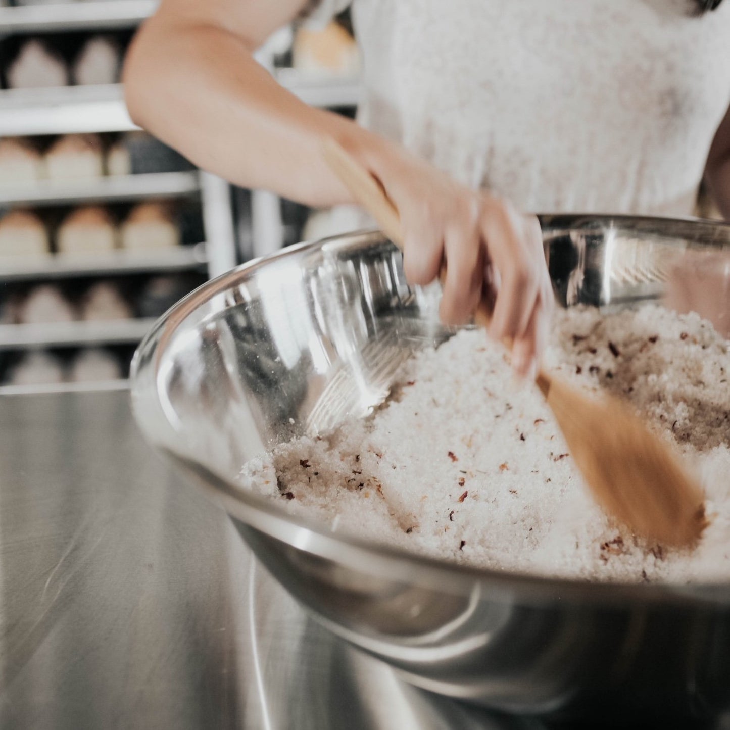 peppermint bath salt soak