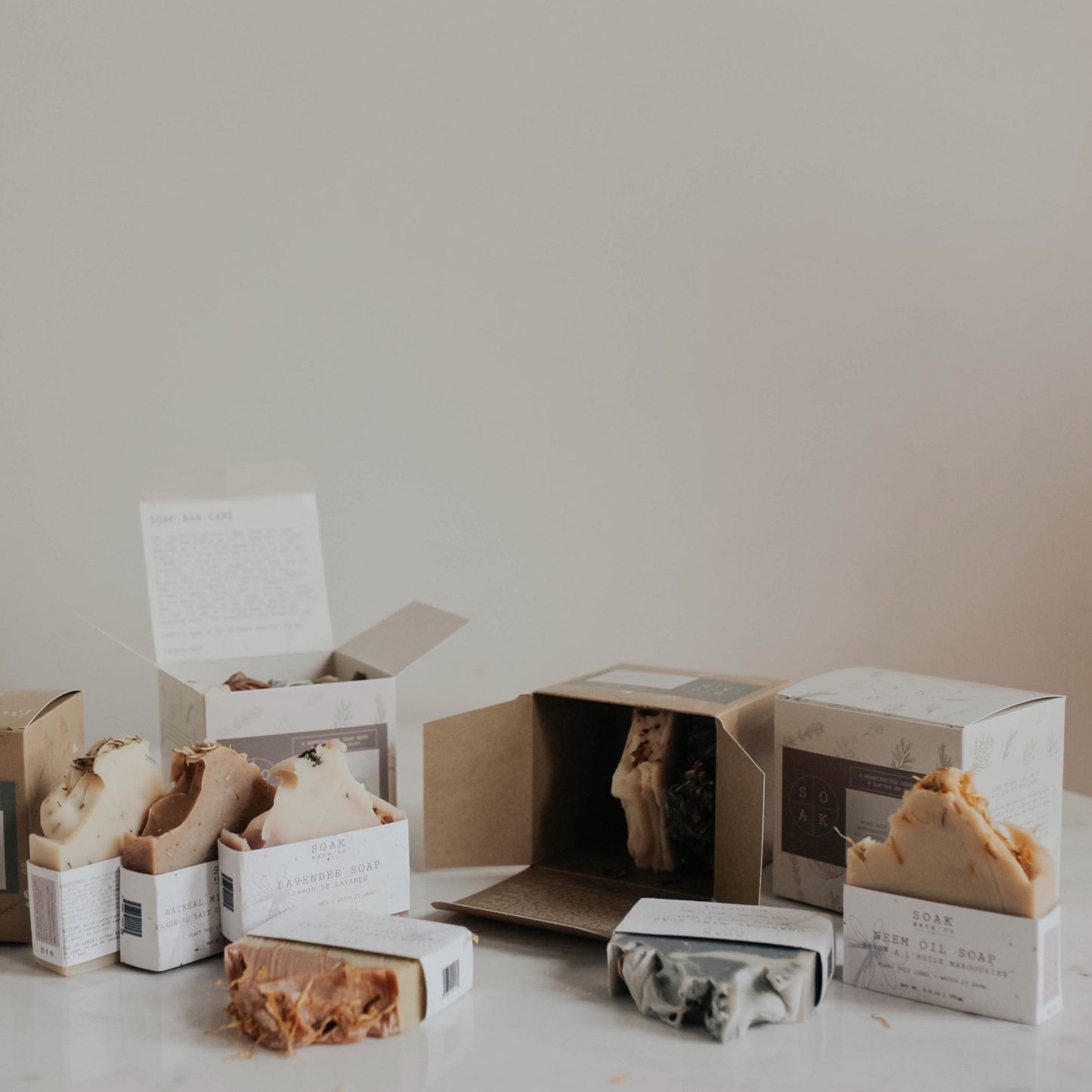 SOAK Bath Co soap bar collection, the perfect gift idea for anyone
