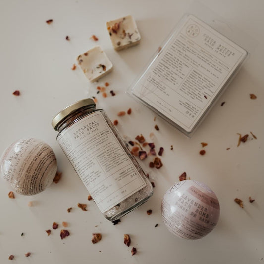 luxury bath bundle, at home spa bundle