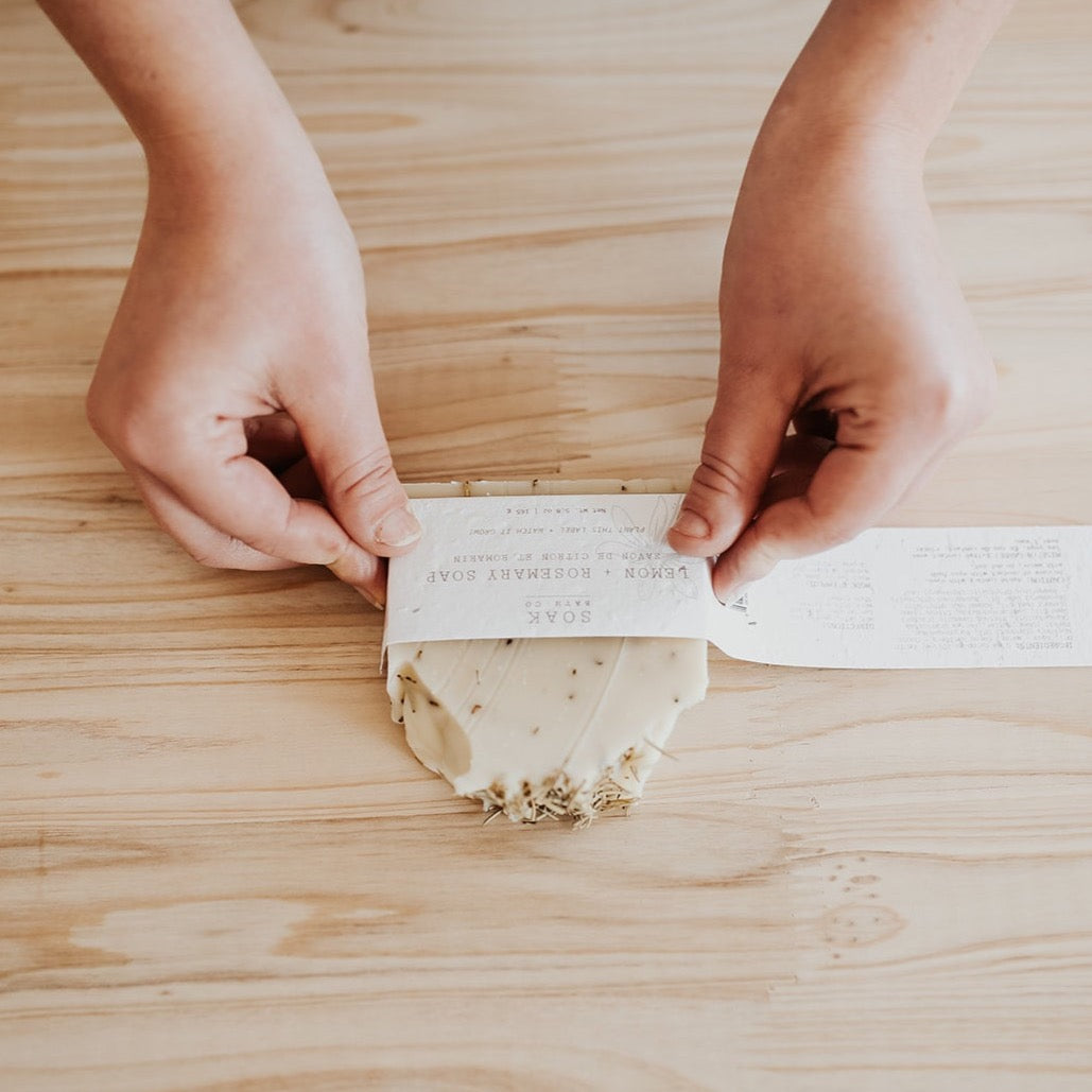 lemon and rosemary soap bars