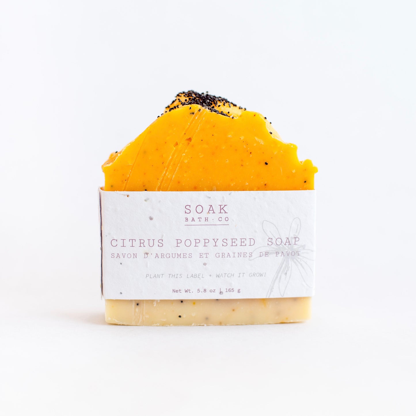 Gardener's Soap, Gardeners Soap Bar, Soap Bar, Lemon Soap, Orange and lemon soap, Citrus Soap Bar, Citrus Poppyseed Soap Bar