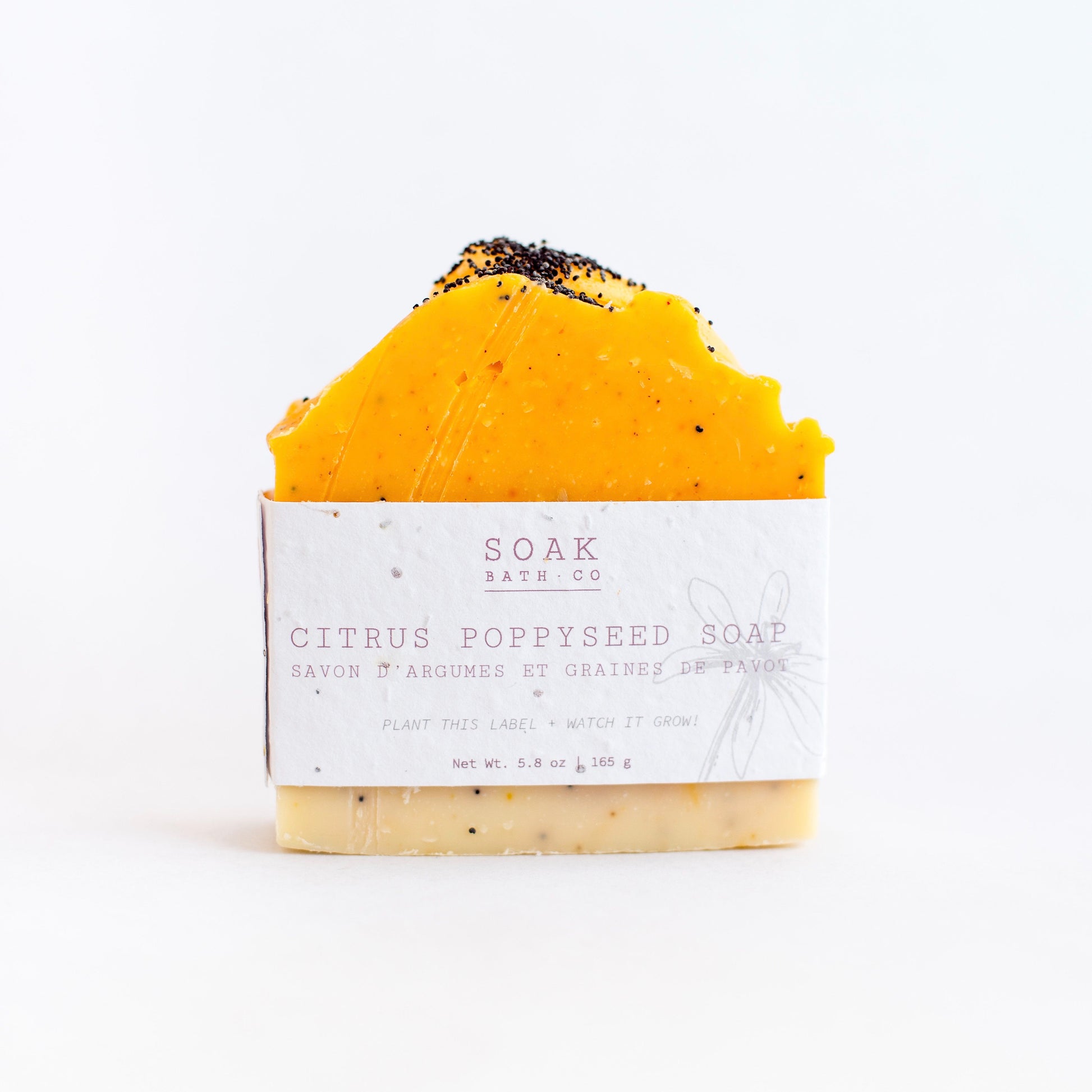 Gardener's Soap, Gardeners Soap Bar, Soap Bar, Lemon Soap, Orange and lemon soap, Citrus Soap Bar, Citrus Poppyseed Soap Bar