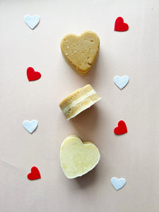 Heart Shaped Sugar Scrub Bar for Valentine's day gifting