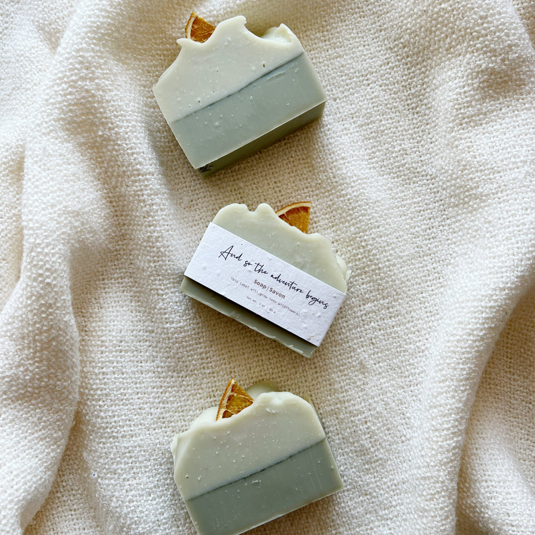 And so the adventure begins wedding favour soap bars, wedding quote soap bars, wedding gift
