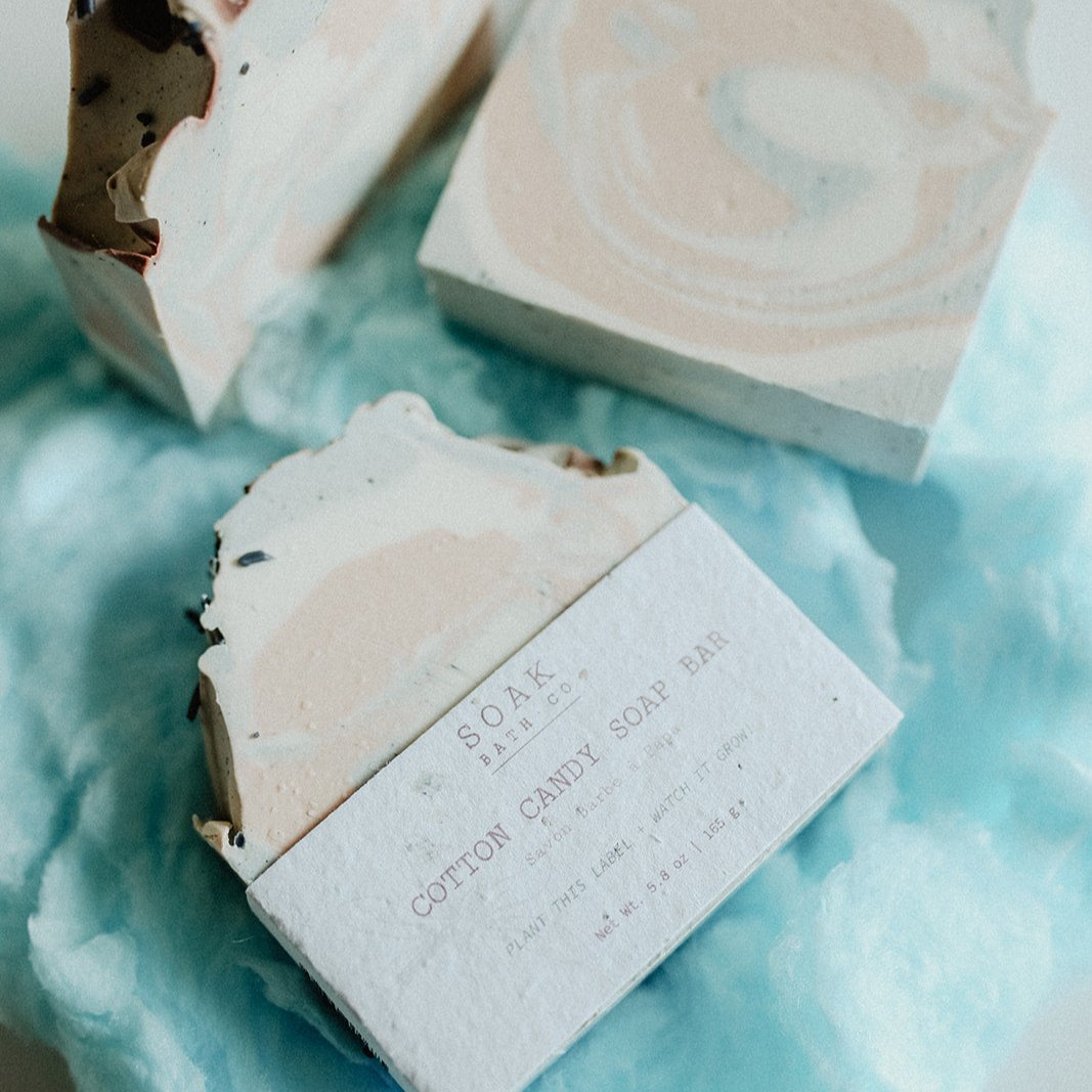 Cotton Candy Soap Bar by SOAK Bath Co