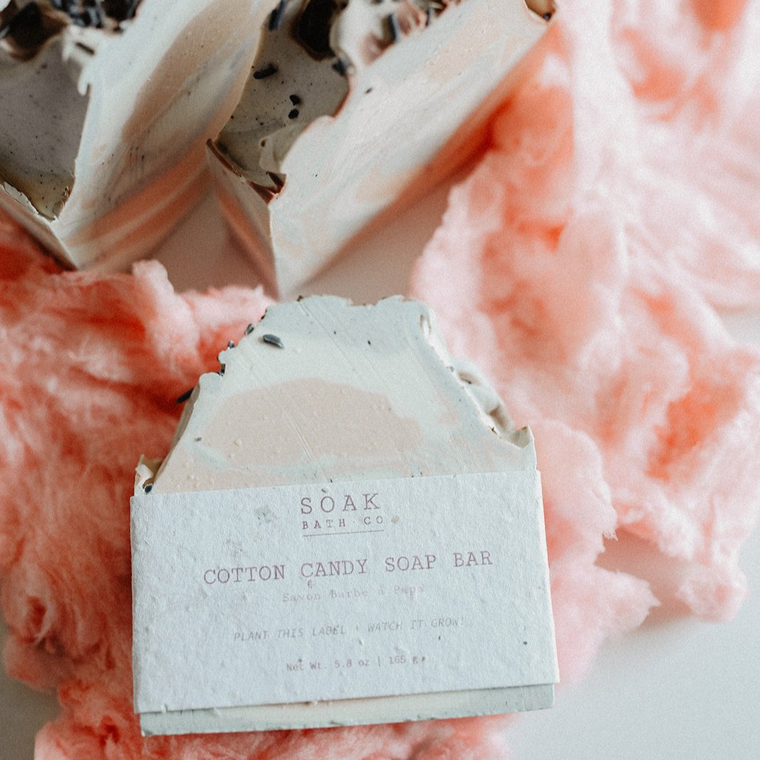 Cotton Candy Soap Bar by SOAK Bath Co 