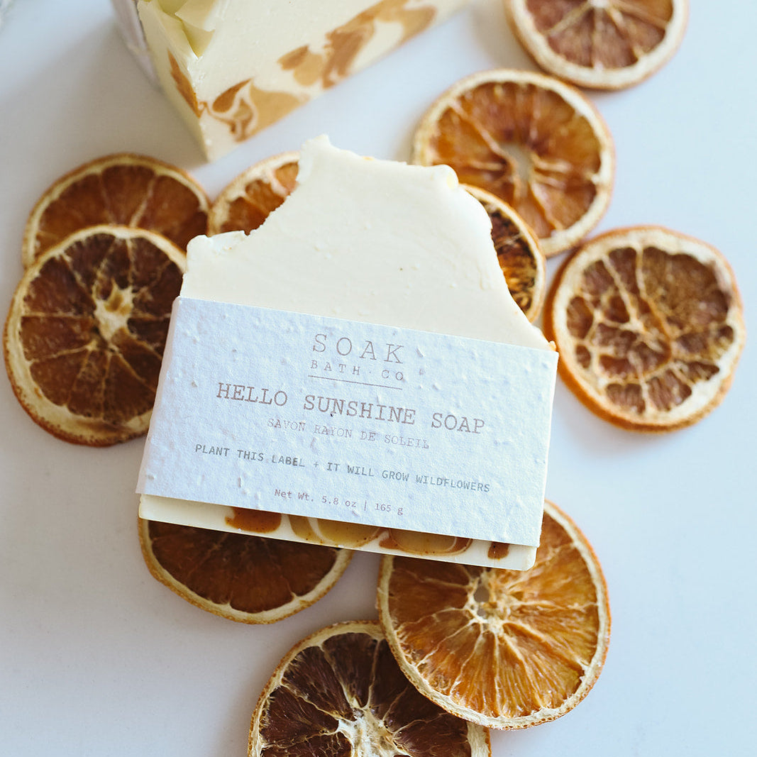 Hello Sunshine Soap Bar by SOAK Bath Co Portrait Photo