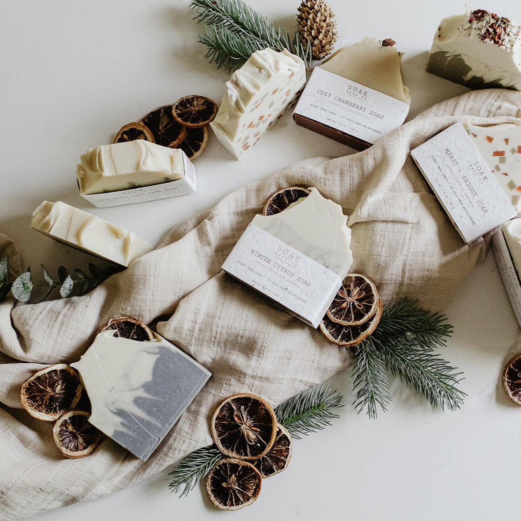 Holiday Collection, Christmas Collection, SOAK Bath Co Holiday Collection