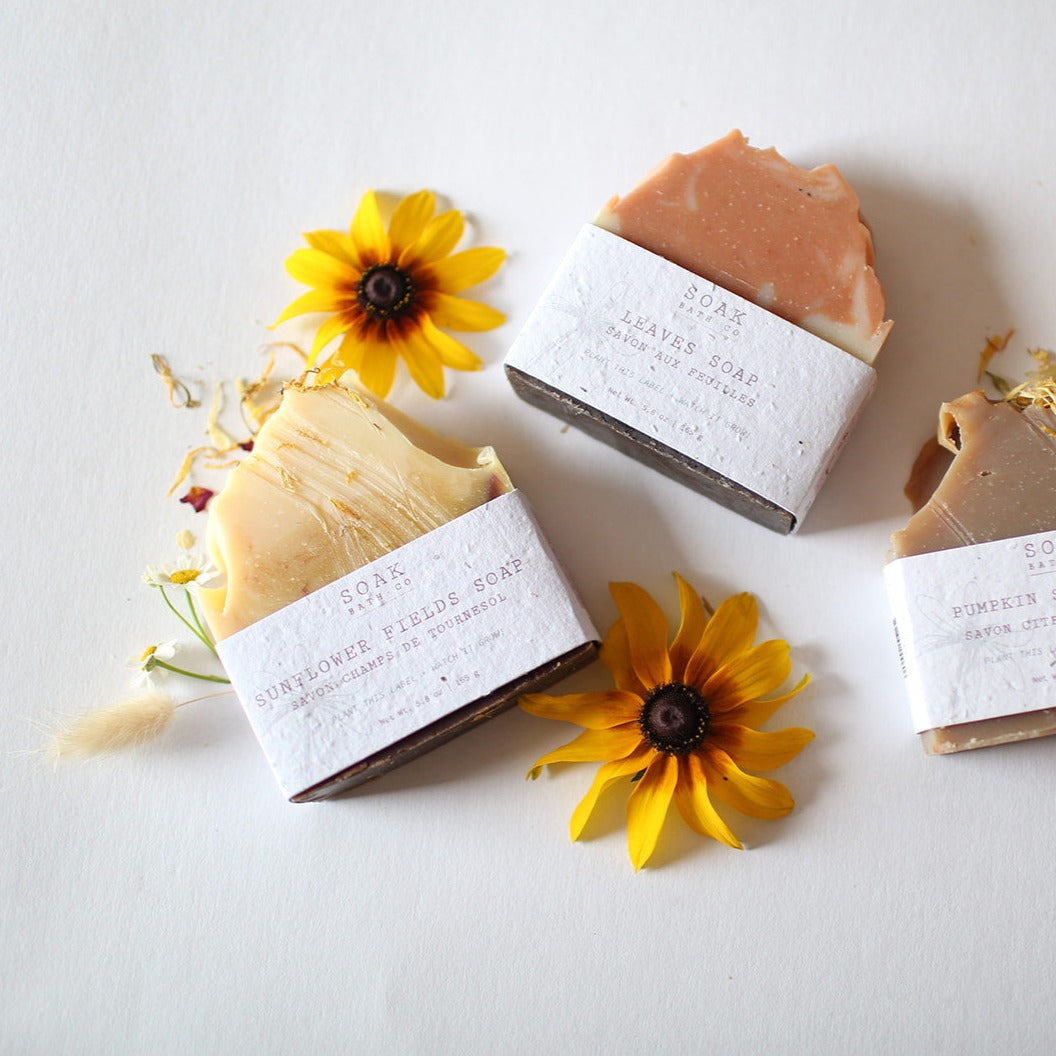 Fall Soap Bar Collection by SOAK Bath Co