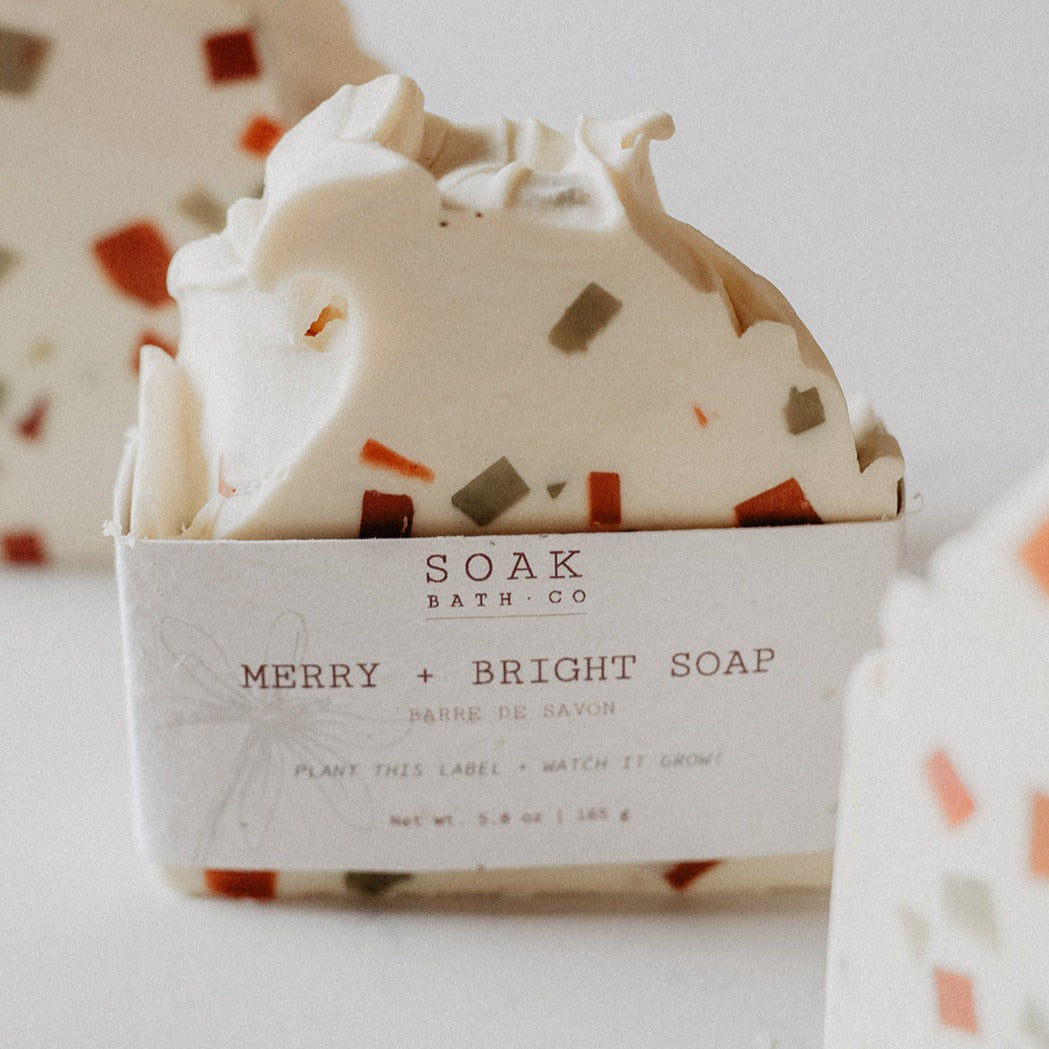 Merry and Bright Soap Bar by SOAK Bath Co Wholesale