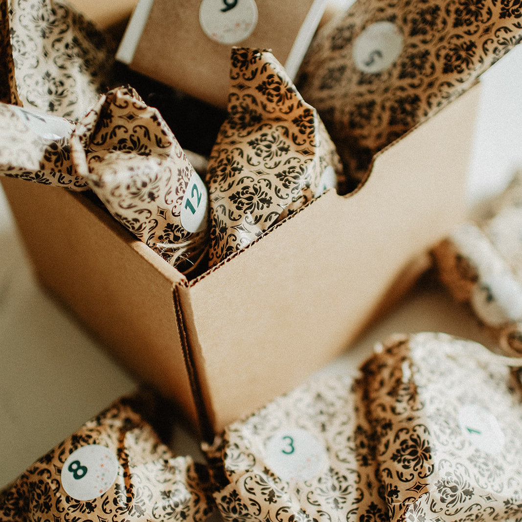 Luxury Advent Box by SOAK Bath Co Box open