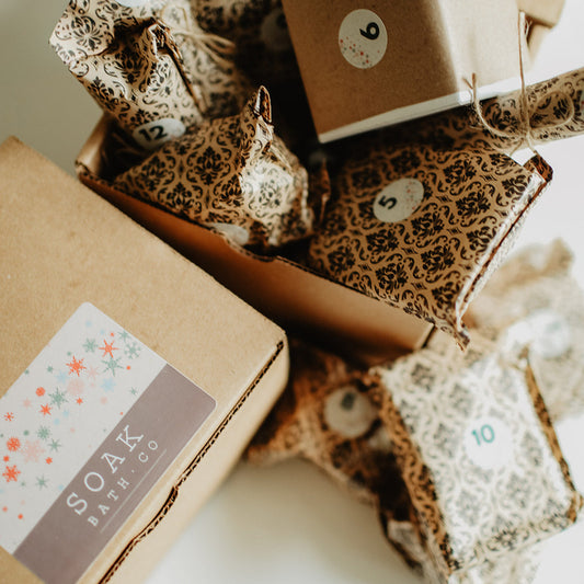 Luxury Advent Box from SOAK Bath Co 2025
