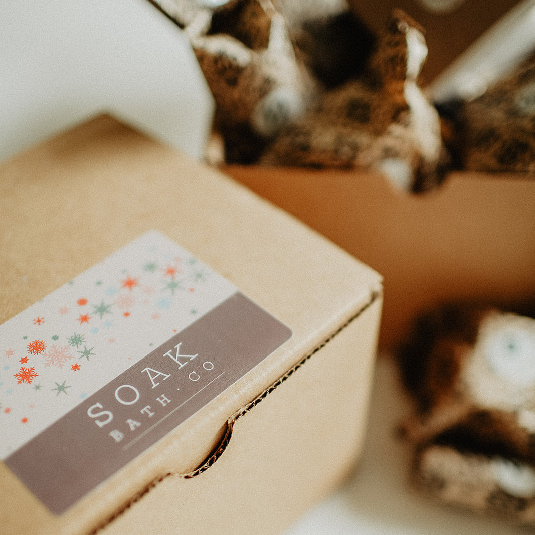 COutndown the holidays with SOAK Bath Co's Advent Box