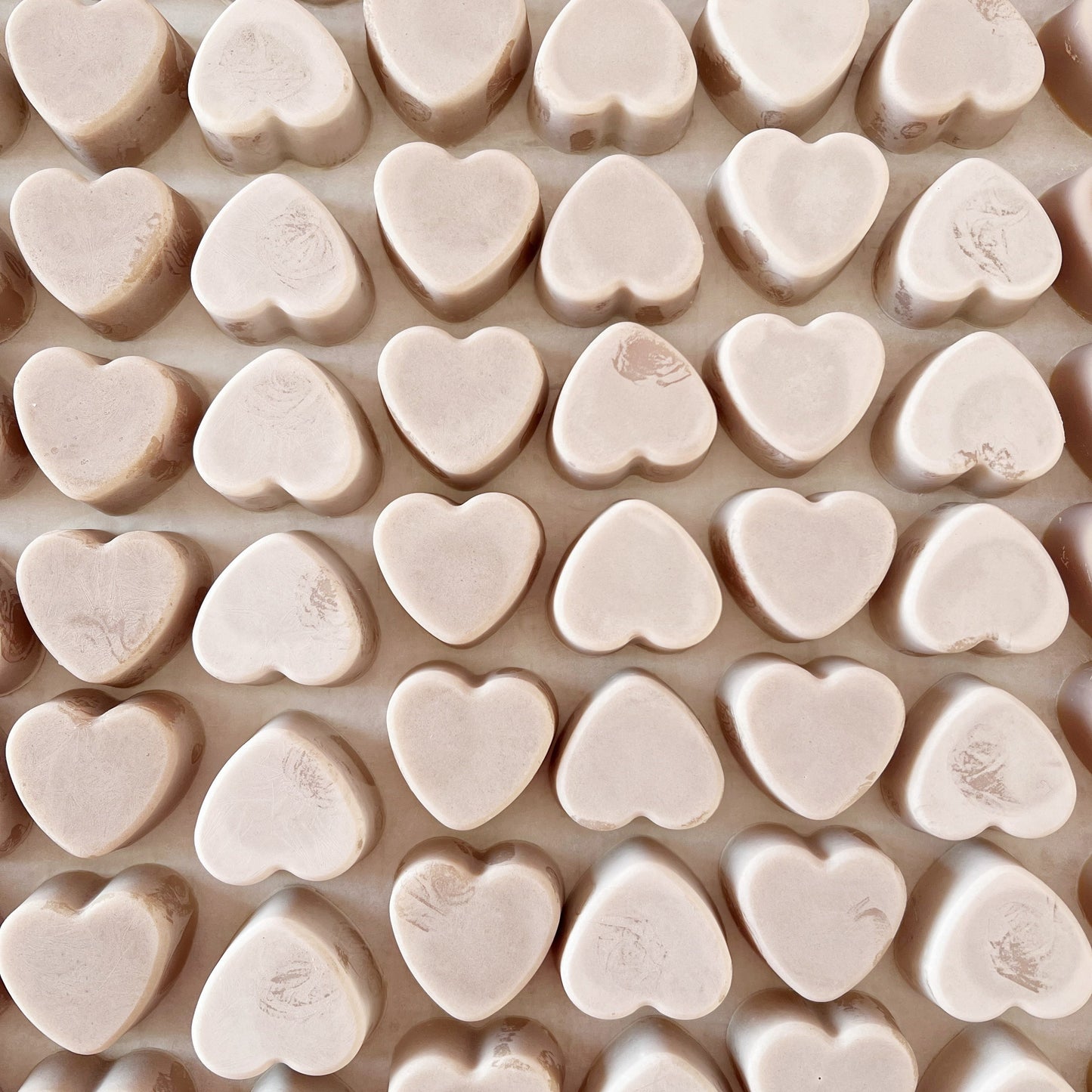 Mini Purple Soap Hearts by SOAK bath Co made in Canada