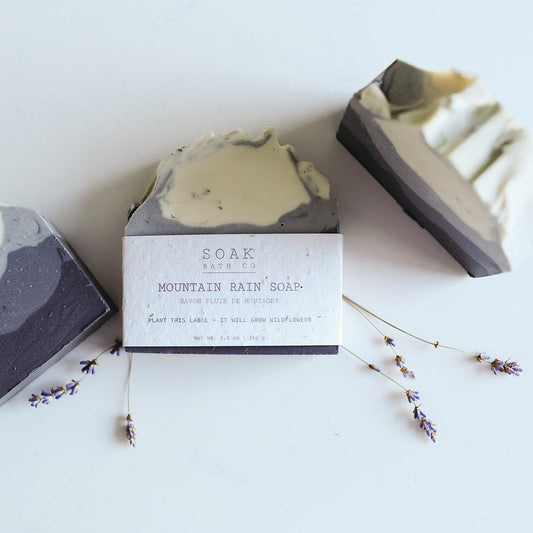 Mountain Rain Soap Bar Landscape by SOAK bath Co 