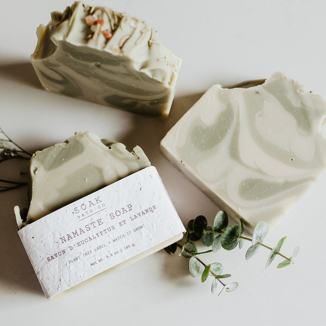 Namaste Soap Bar Eucalyptus and Lavender Soap by SOAK Bath Co 