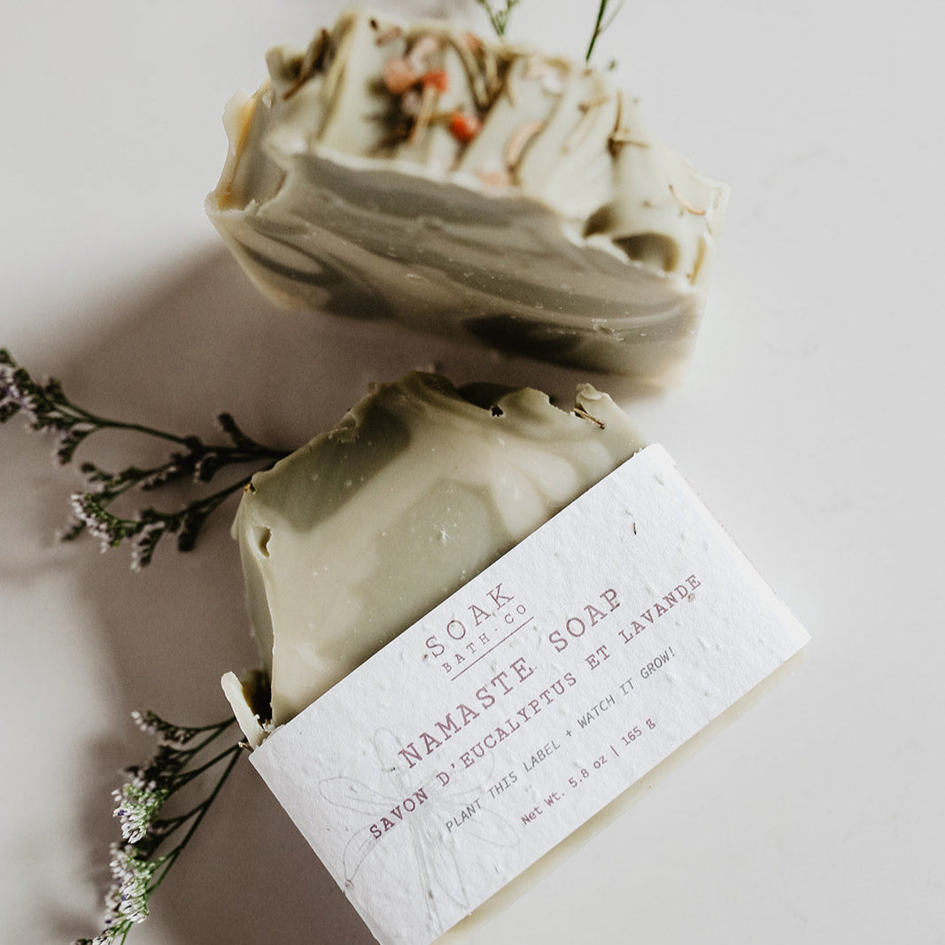 Namaste Soap Bar a blend of eucalyptus and lavender essential oil