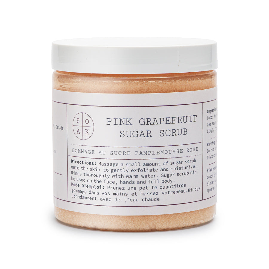 Pink Grapefruit Sugar Scrub by SOAK Bath Co