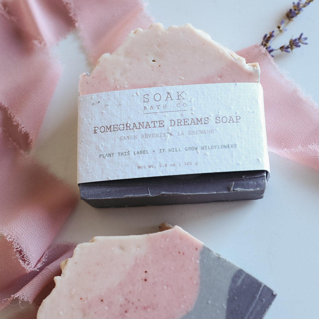 Pomegranate Dreams Soap Bar Portrait