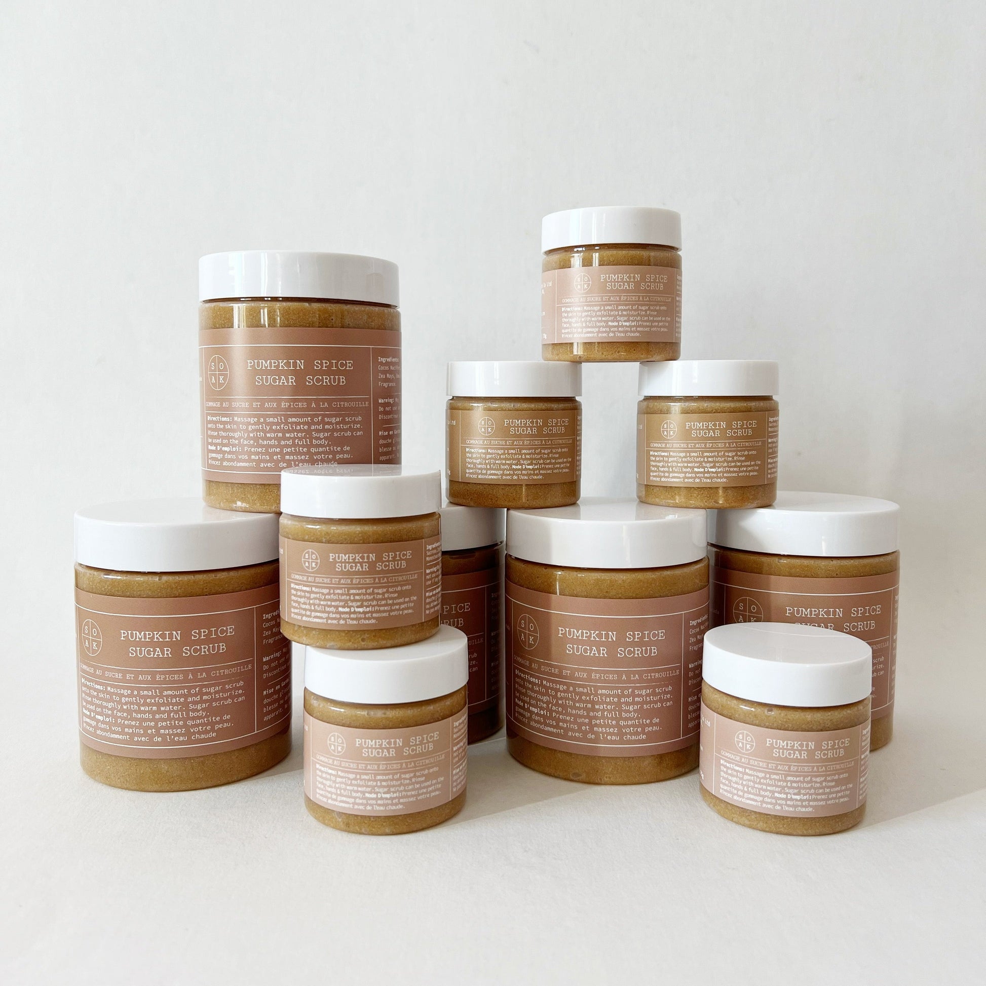 Pumpkin Spice Sugar Scrubs