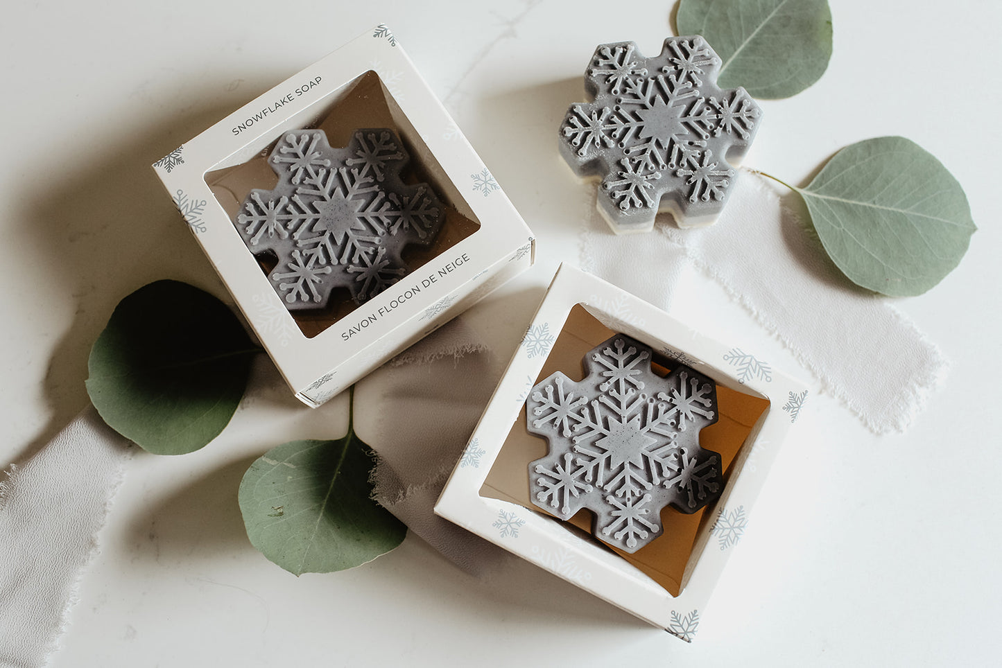 Snowflake Soap Bar - Made in Canada