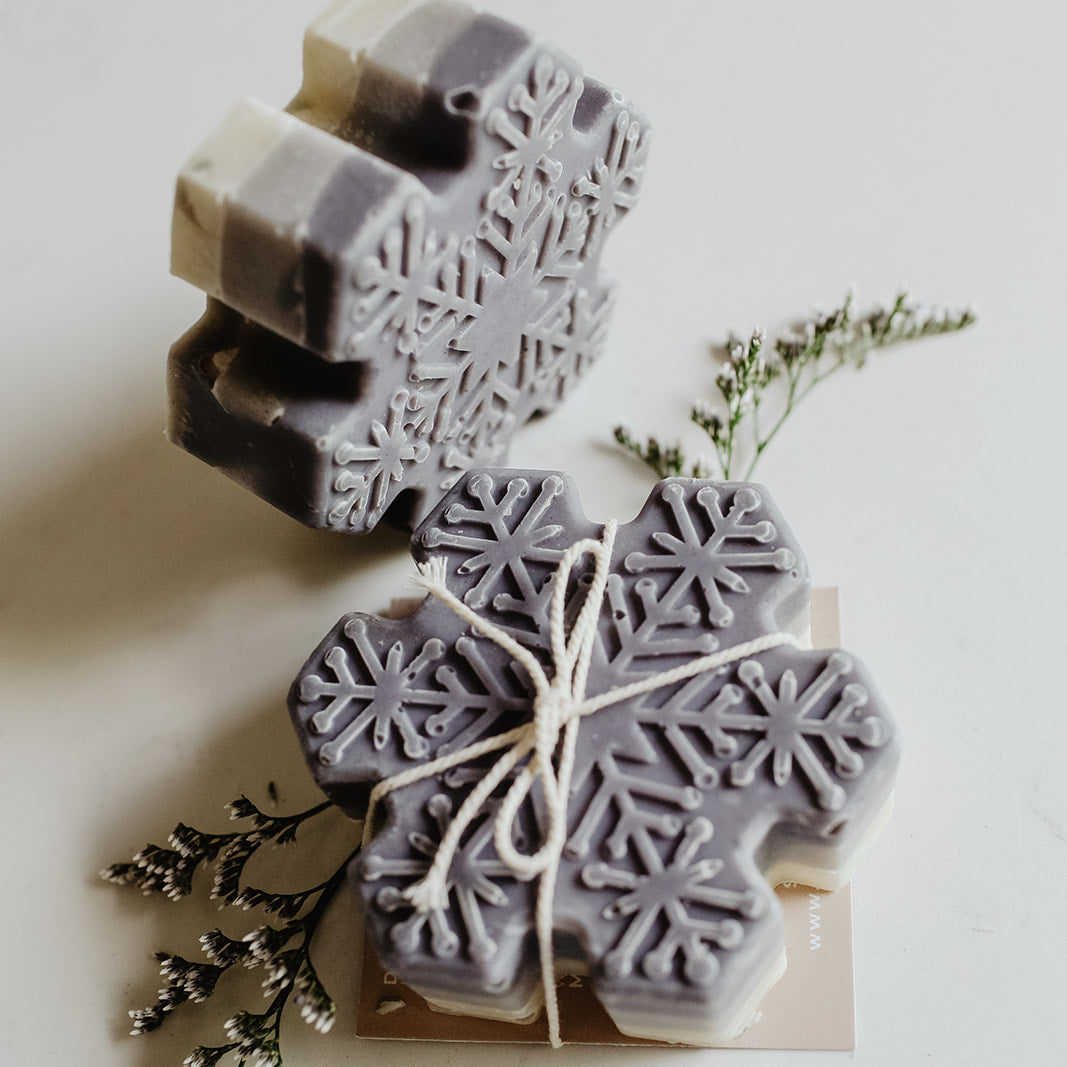 Snowflake Soap Bar by SOAK Bath Co, Holiday Collection, Christmas Collection, Winter Collection