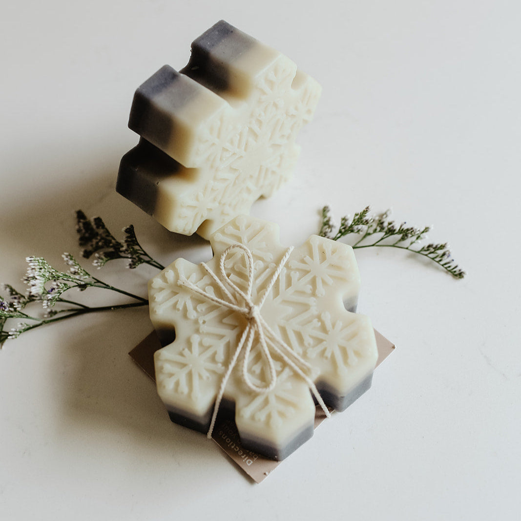 Snowflake Soap Bar by SOAK Bath Co, Holiday Collection by SOAK Bath Co, Christmas Collection 