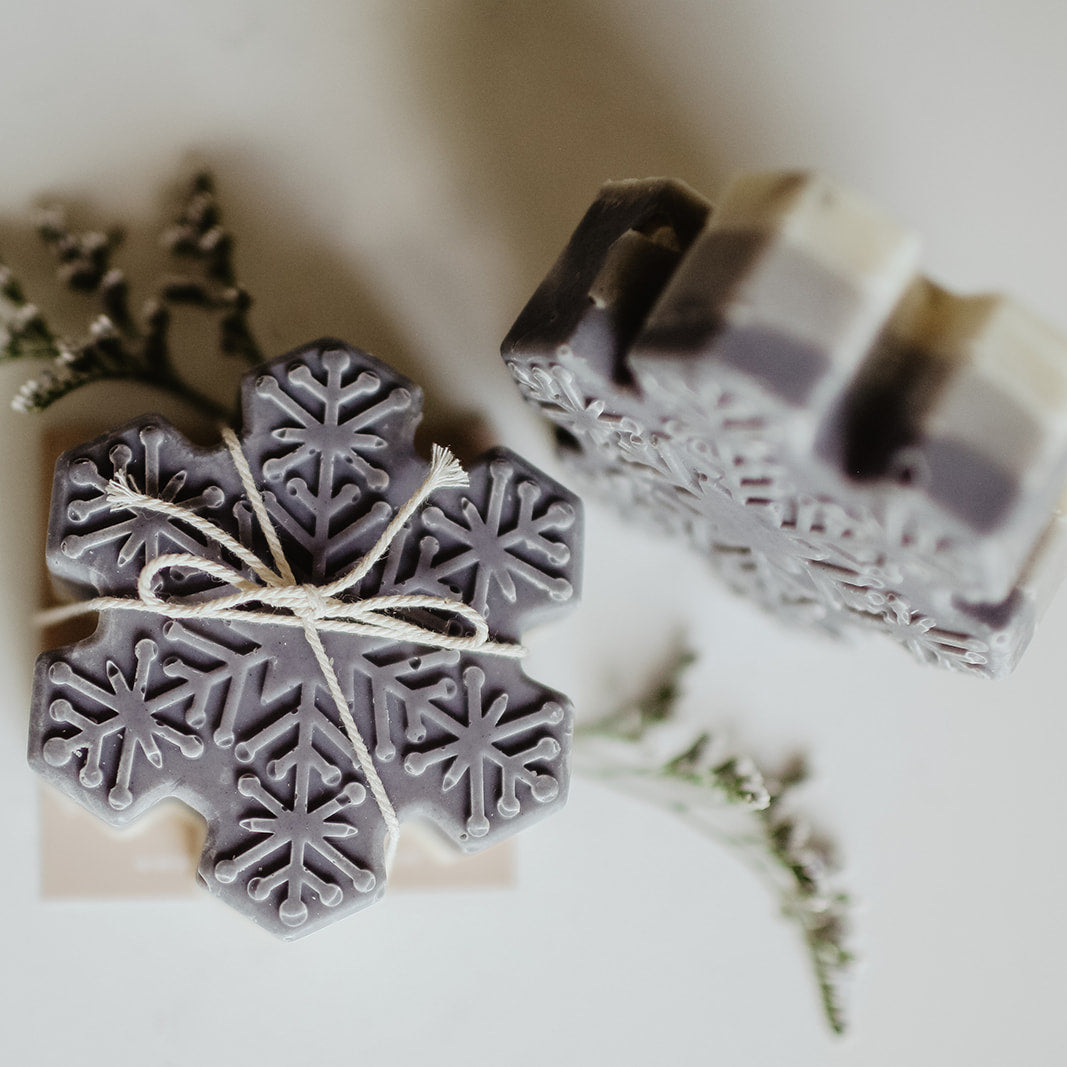 Snowflake Soap Bar by SOAK Bath Co, Holiday Collection, Christmas Collection, Secret Santa Gifts