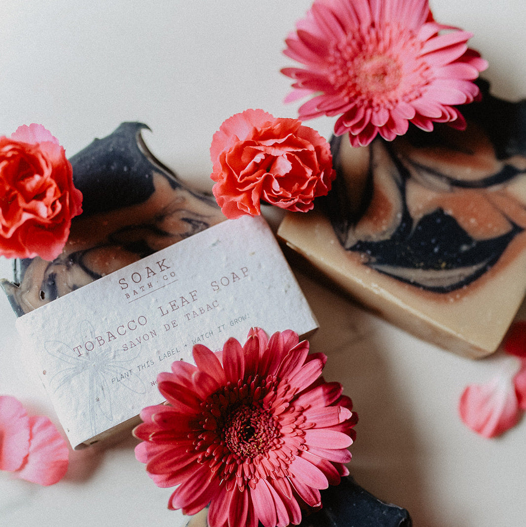 Tobacco Leaf Soap bar by SOAK Bath Co 