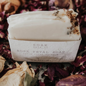 Rose Petal Soap bar, Mother's Day gift idea, Valentine's Day Gift Idea