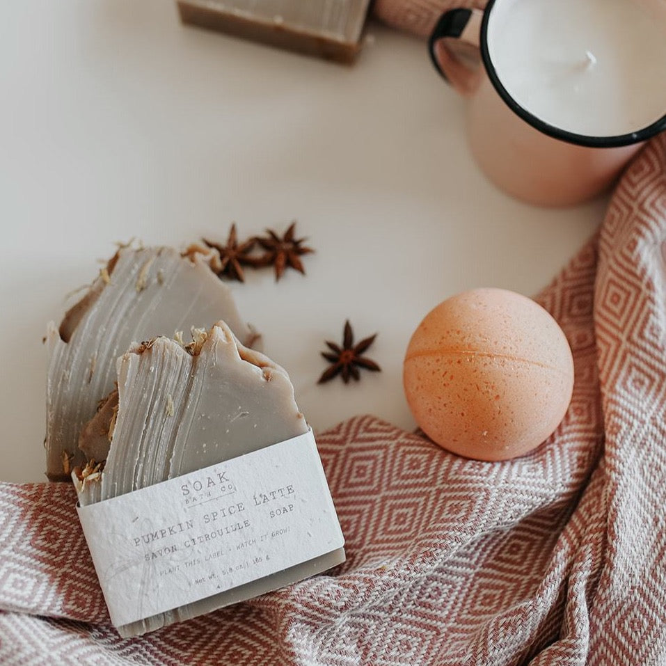 Pumpkin Spice Latte Soap Bar, Fall Vibes