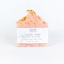 Load image into Gallery viewer, Peony Soap, Peony Soap bar, SOAK Bath Co Spring Soap, SOAK Bath Co Spring Collection