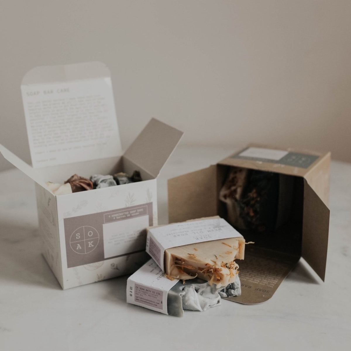 Soap Gift Box - includes 4 soap bars: Citrus Poppyseed, Lavender ...