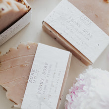 Load image into Gallery viewer, peony soap bars handmade in small batches