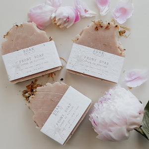 Peony soap bars for Spring and Summer