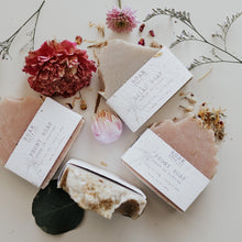 Load image into Gallery viewer, peony soap bars and lilac soap bars handmade in small batches