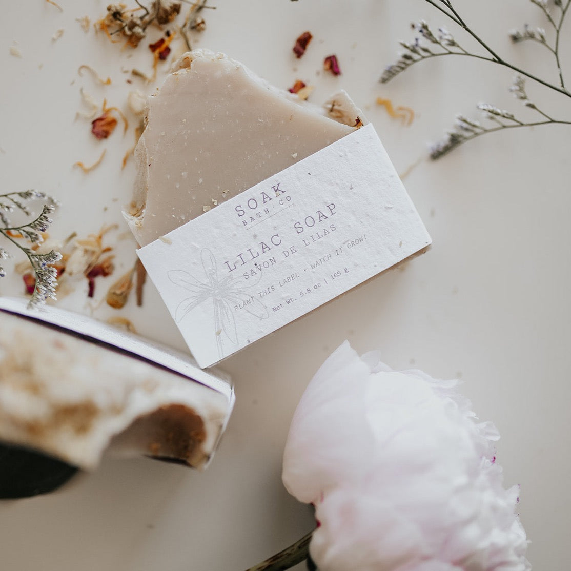 Lilac Soap Bars handmade by SOAK Bath Co 