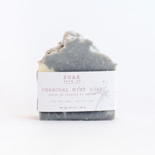 Load image into Gallery viewer, Charcoal Soap, Charcoal Soap Bar, Charcoal, Post Workout Bar, Charcoal Mint Soap, Charcoal Mint Soap Bar, 